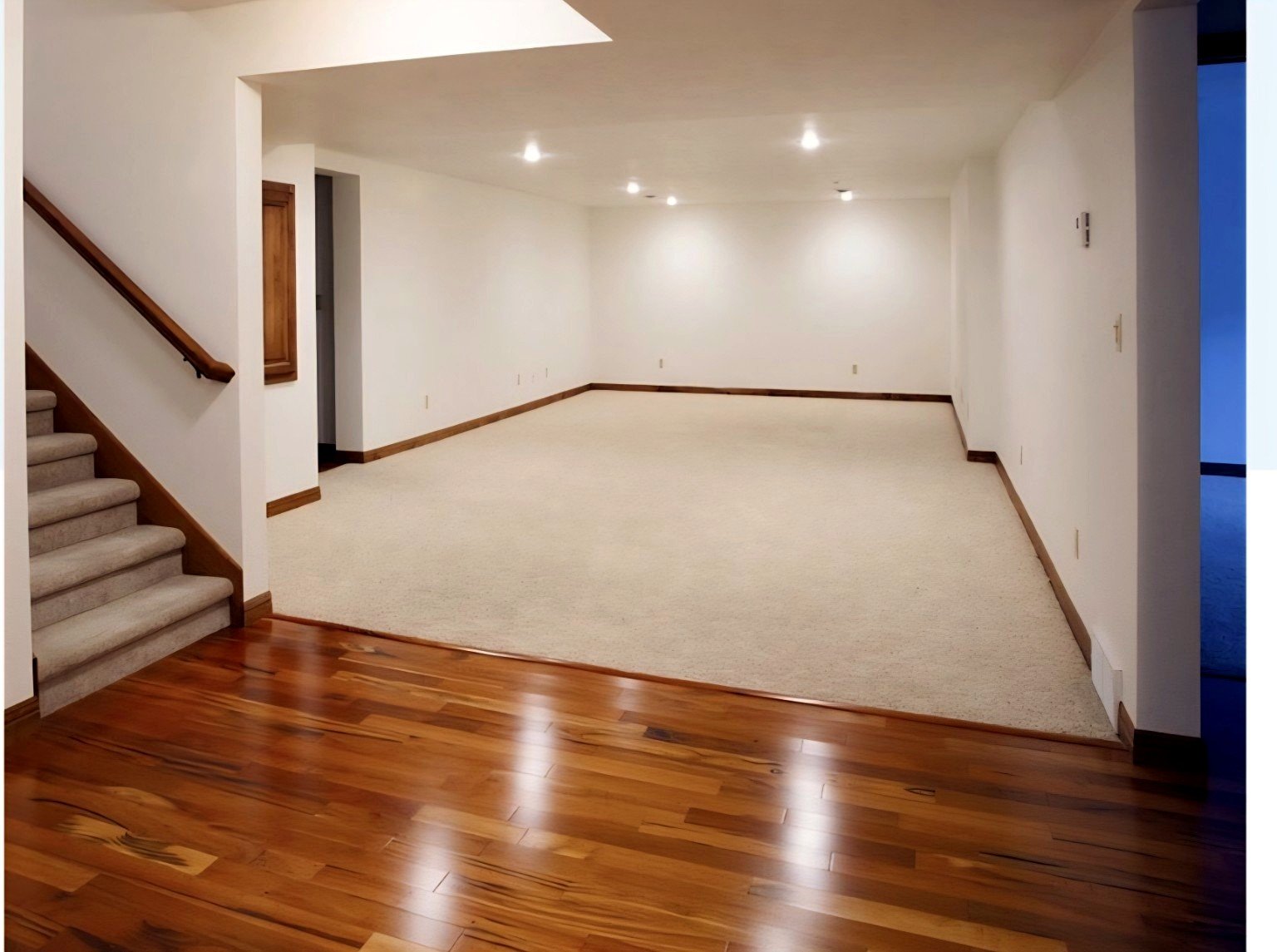 Reliable Renovators basement remodeling after finished basement living area in Metro Detroit